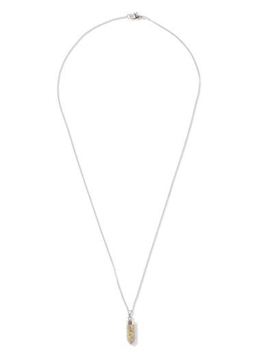 Topman Mens Silver Look Shard Ditsy Necklace*