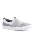 Topman Mens Grey Suede Velcro Sneakers