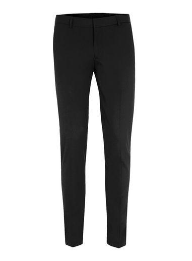 Topman Mens Black Ultra Skinny Fit Smart Trousers
