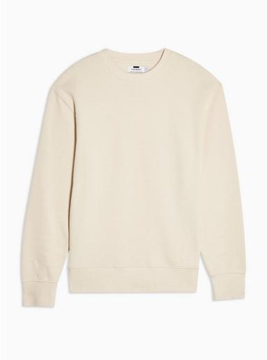 Topman Mens Beige Stone Classic Sweatshirt