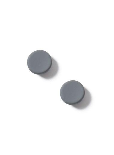 Topman Mens Grey Rubberised Earrings*