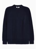 Topman Mens Navy Ribbed Turtle Neck Sweater