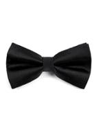 Topman Mens Premium Black Silk Bow Tie