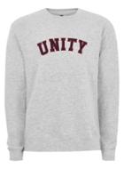Topman Mens Grey Frost Gray 'unity' Sweatshirt