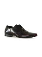 Topman Mens Red Burgundy Patent Leather Derby Shoes