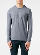 Topman Mens Blue Twist Long Sleeve Slim Fit T-shirt