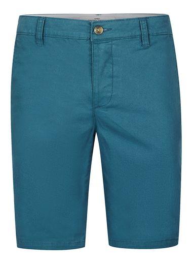 Topman Mens Mid Blue Stretch Skinny Chino Shorts