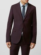 Topman Mens Purple Ultra Skinny Fit Suit Jacket