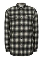 Topman Mens Hoxton Shirt Company Black And Off White Check Shirt*