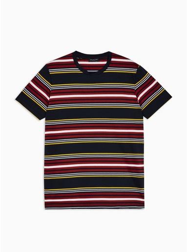 Selected Homme Mens Selected Homme Navy Mullan Stripe T-shirt