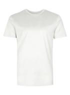 Topman Mens Cream Topman Premium Off White Slinky Soft T-shirt