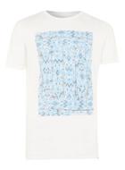 Topman Mens Globe White Panel Print T-shirt*