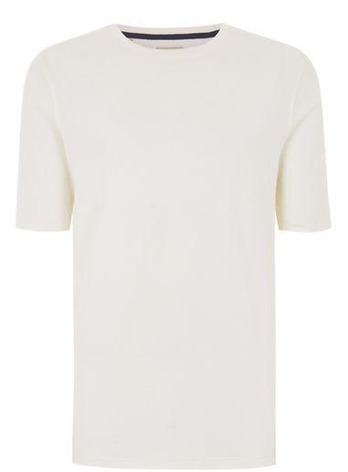 Topman Mens Selected Homme Tall White Organic Cotton T-shirt*