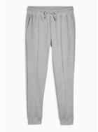 Topman Mens Grey Twill Joggers