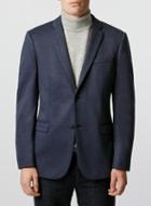 Topman Mens Blue Slim Fit Jersey Blazer
