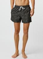 Topman Mens Black Diamond Swim Shorts