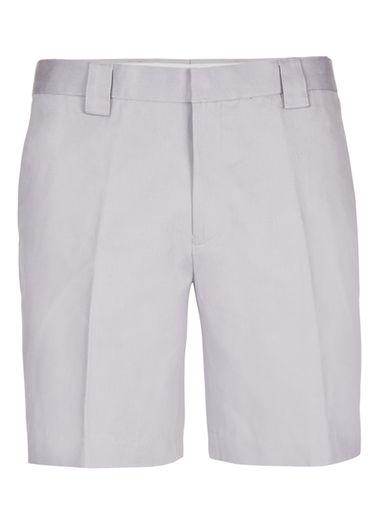 Topman Mens Grey Gray Twill Cotton Formal Shorts