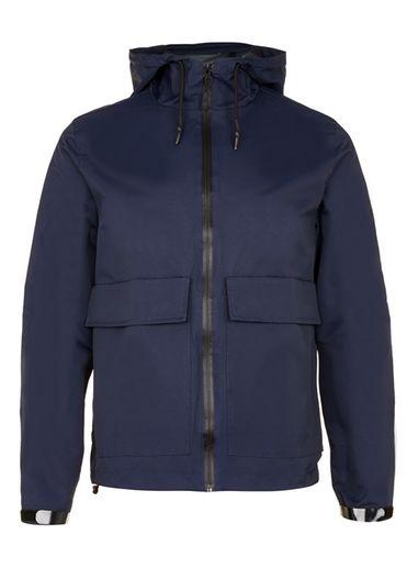 Topman Mens Blue Navy Zip Through Water Resistant Jacket
