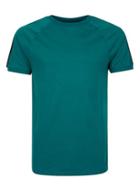 Topman Mens Green Teal Contrast Taping Raglan T-shirt