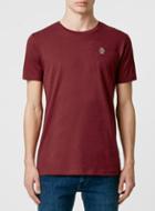 Topman Mens Red Jog On Burgundy T-shirt*