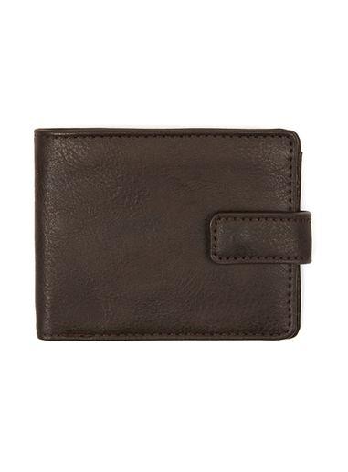 Topman Mens Chocolate Brown Fold Out Wallet