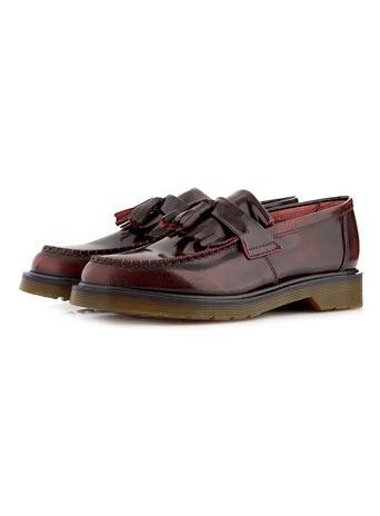 Topman Mens Red Dr Martens Original Adrian Tassle Loafers