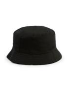 Topman Mens Black And White Abstract Floral Print Reversible Bucket Hat