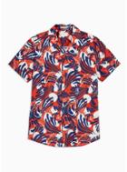 Selected Homme Mens Selected Homme Red Tokyo Print Shirt