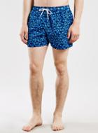 Topman Mens Blue Floral Swim Shorts
