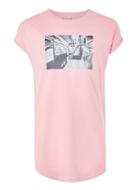 Topman Mens Pink Subway Print Longline Drop Shoulder T-shirt