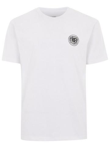Vision Mens Vision Street Wear White 'fish Eye' Essential T-shirt