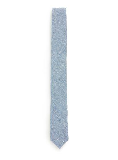 Topman Mens Blue Textured Tie