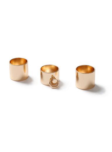 Topman Mens Gold Knocker Ring*