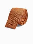 Topman Mens Brown Knitted Tie