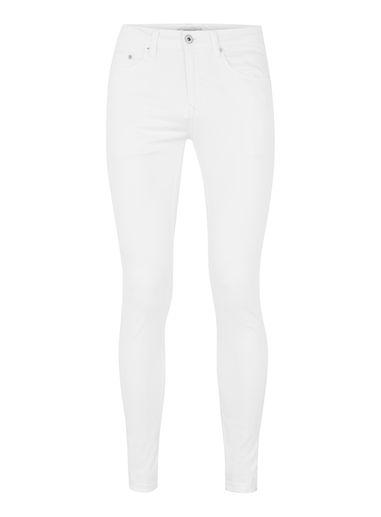 Topman Mens Cream Off White Super Spray On Jeans