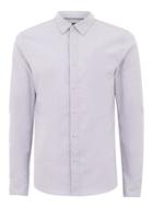 Topman Mens Purple Lilac And White Muscle Fit Oxford Shirt