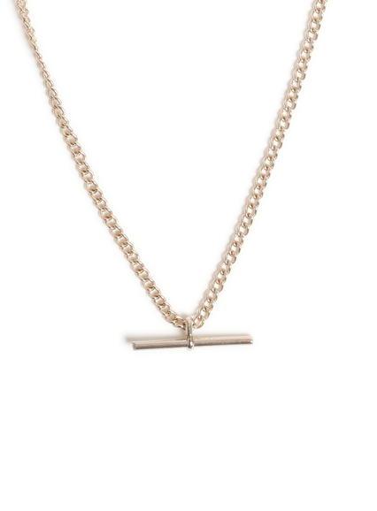 Topman Mens Metallic Gold Look T Bar Necklace*