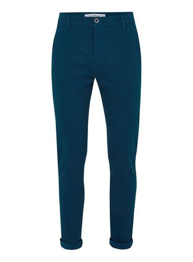 Topman Mens Deep Blue Stretch Skinny Chinos