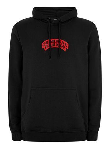 Topman Mens Criminal Damage Black 'brutal' Hoodie