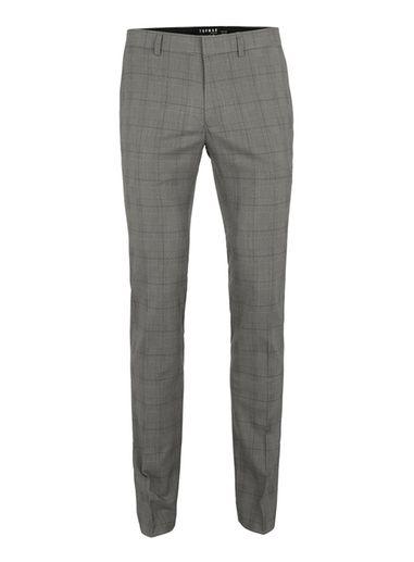 Topman Mens Mid Grey Grey Check Ultra Skinny Fit Pants