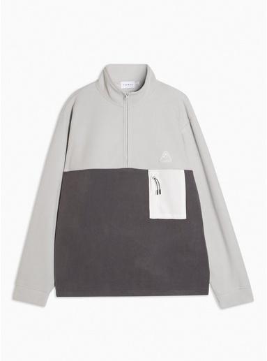 Topman Mens Multi Black Fleece Sweatshirt
