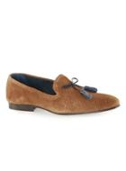 Topman Mens Brown Tan Capon Suede Loafers