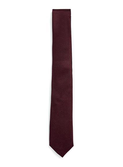 Topman Mens Red Premium Burgundy Silk Tie