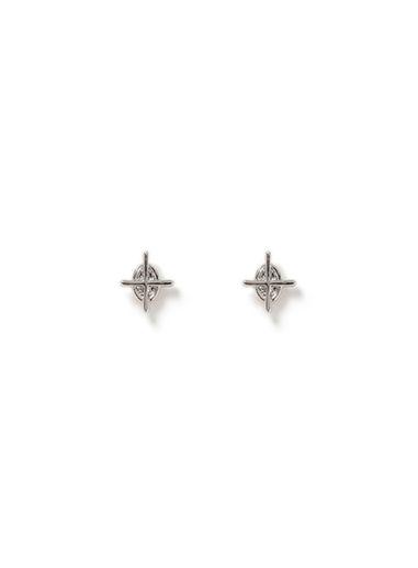 Topman Mens Silver Cross Earrings*
