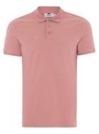 Topman Mens Pink Muscle Fit Pique Polo Shirt