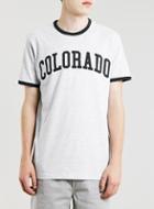 Topman Mens Mid Grey Grey Colorado Ringer T-shirt