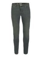 Topman Mens Grey Green Tint Stretch Skinny Jeans