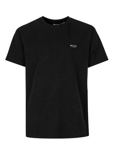 Topman Mens Nicce Black Raglan T-shirt