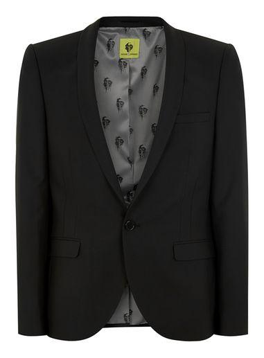 Topman Mens Noose & Monkey Black 'ellroy' Blazer