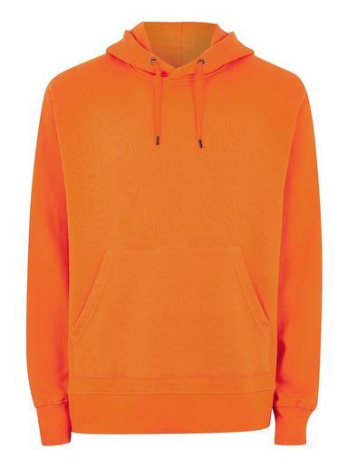Topman Mens Pink Orange Overhead Hoodie